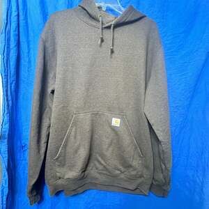 Carhartt Men's Loose Fit Midweight Hooded Sweatshirt in Carbon Heather